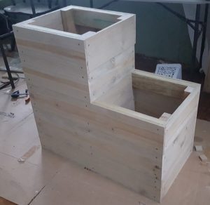 two level planter box step 18